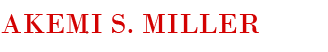 Akemi S. Miller